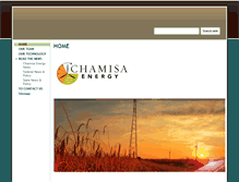 Tablet Screenshot of chamisaenergy.com
